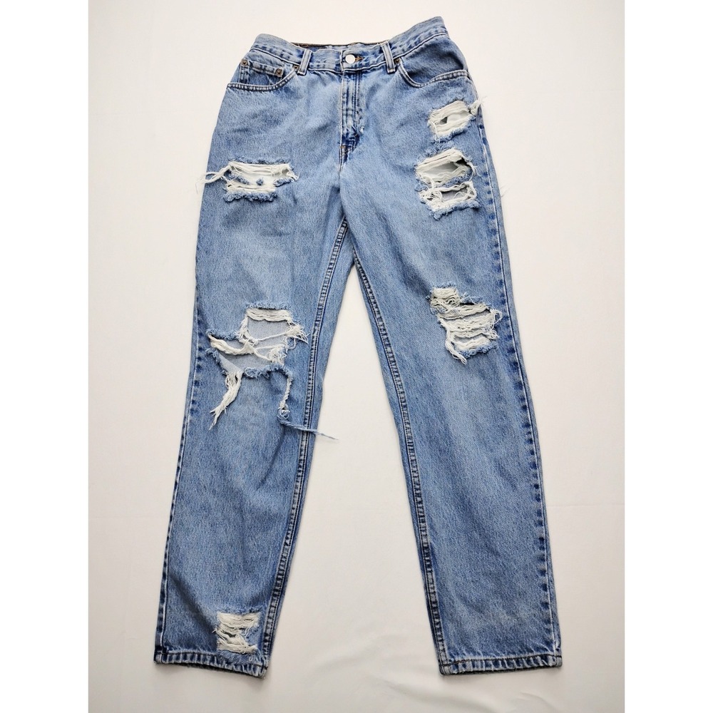 Levi's 550 High-Rise Relaxed Tapered Jeans Women's Size 8 Vintage Thrashed 28x29